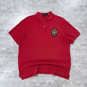 Y2K Polo Ralph Lauren Red Polo Shirt